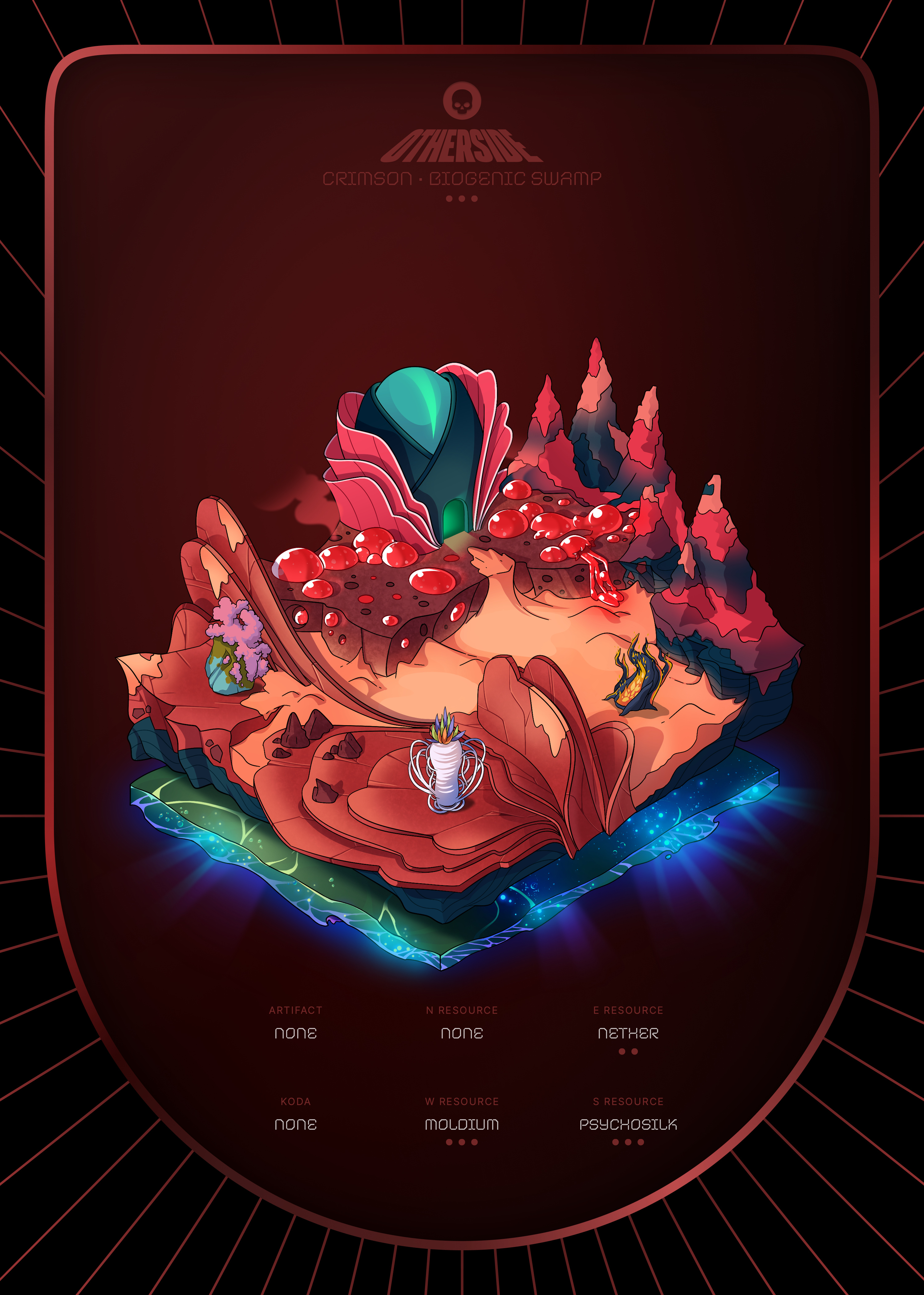 Otherdeed #5551 — Crimson