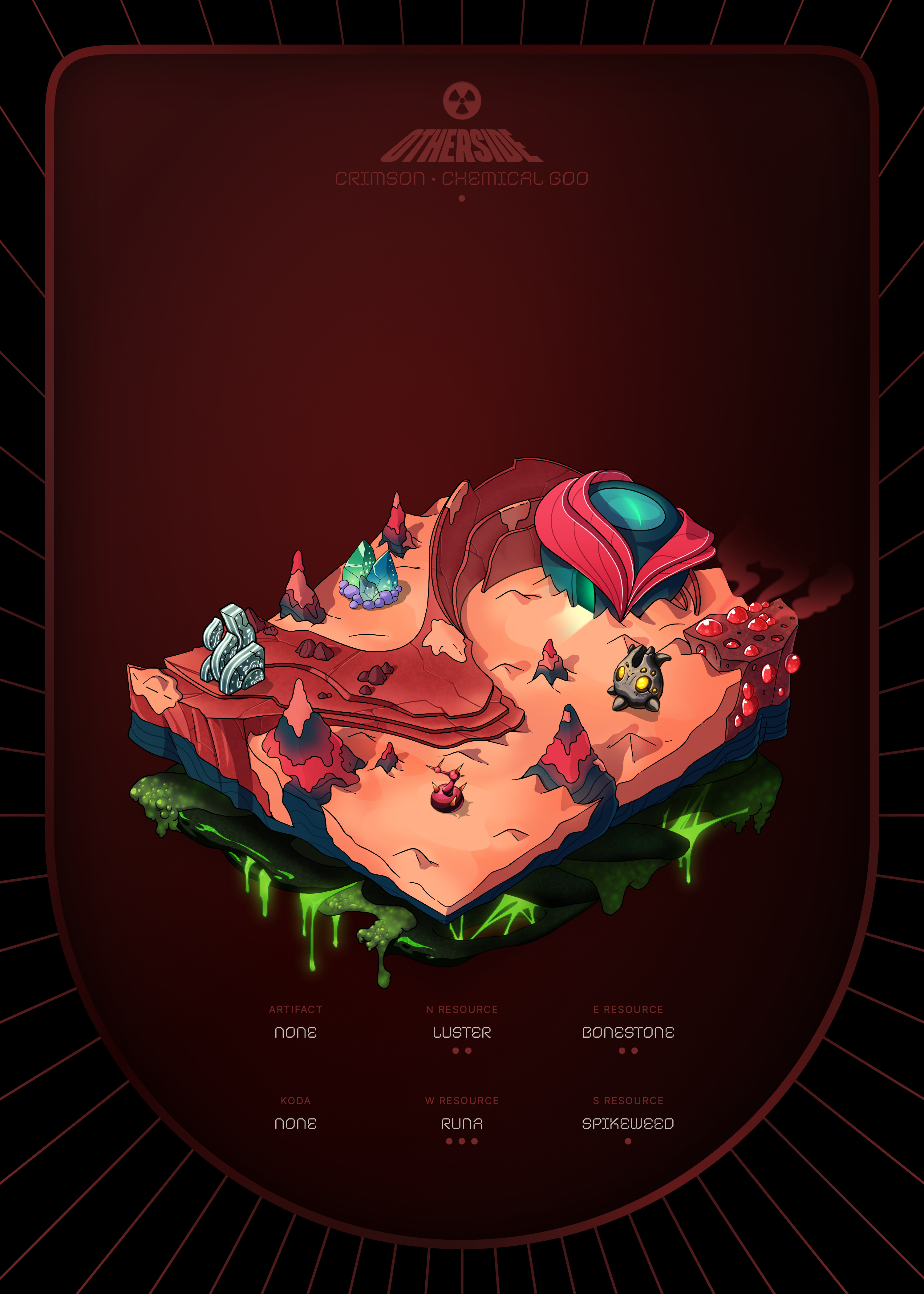 Otherdeed #13127 — Crimson