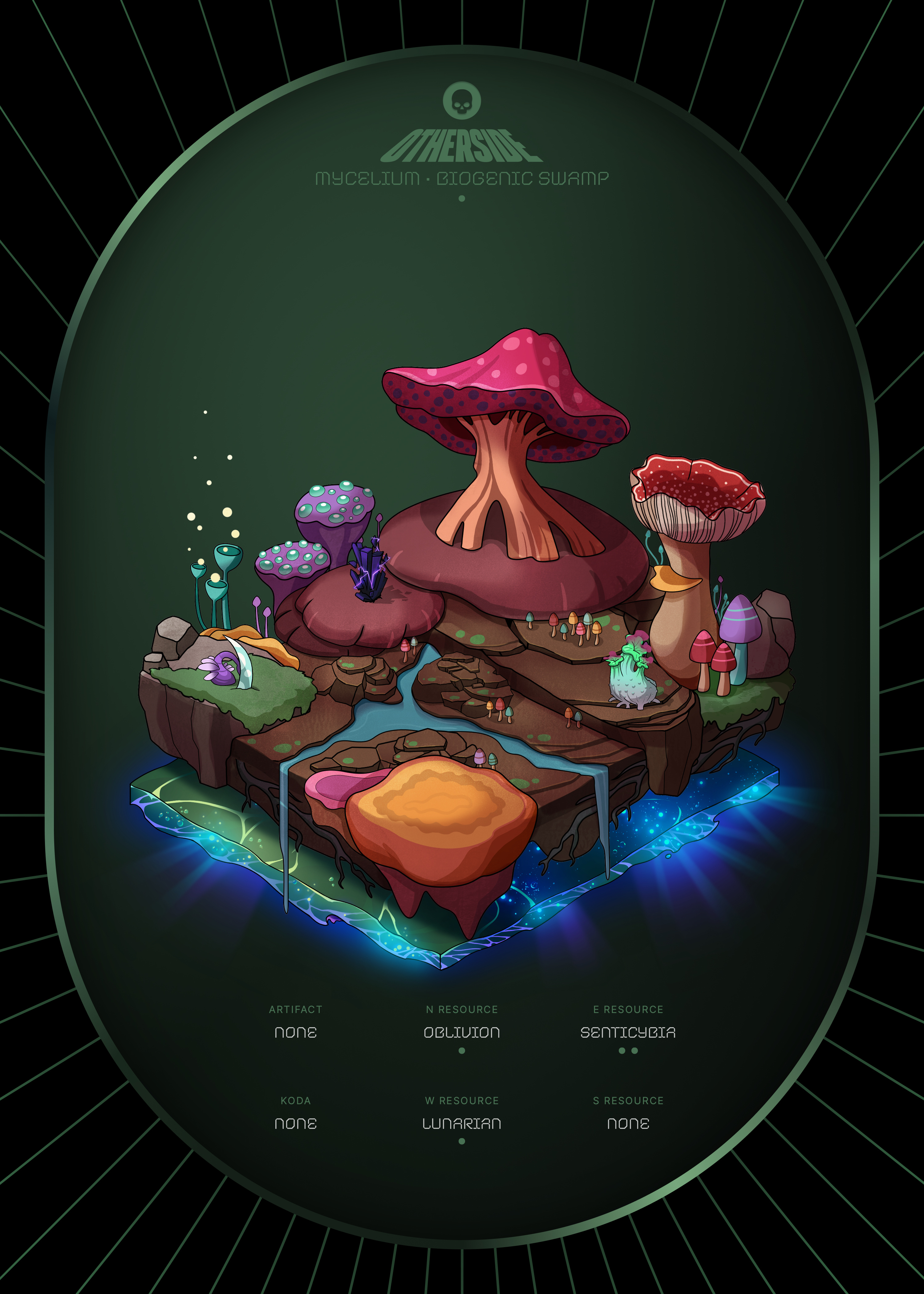 Otherdeed #7081 — Mycelium