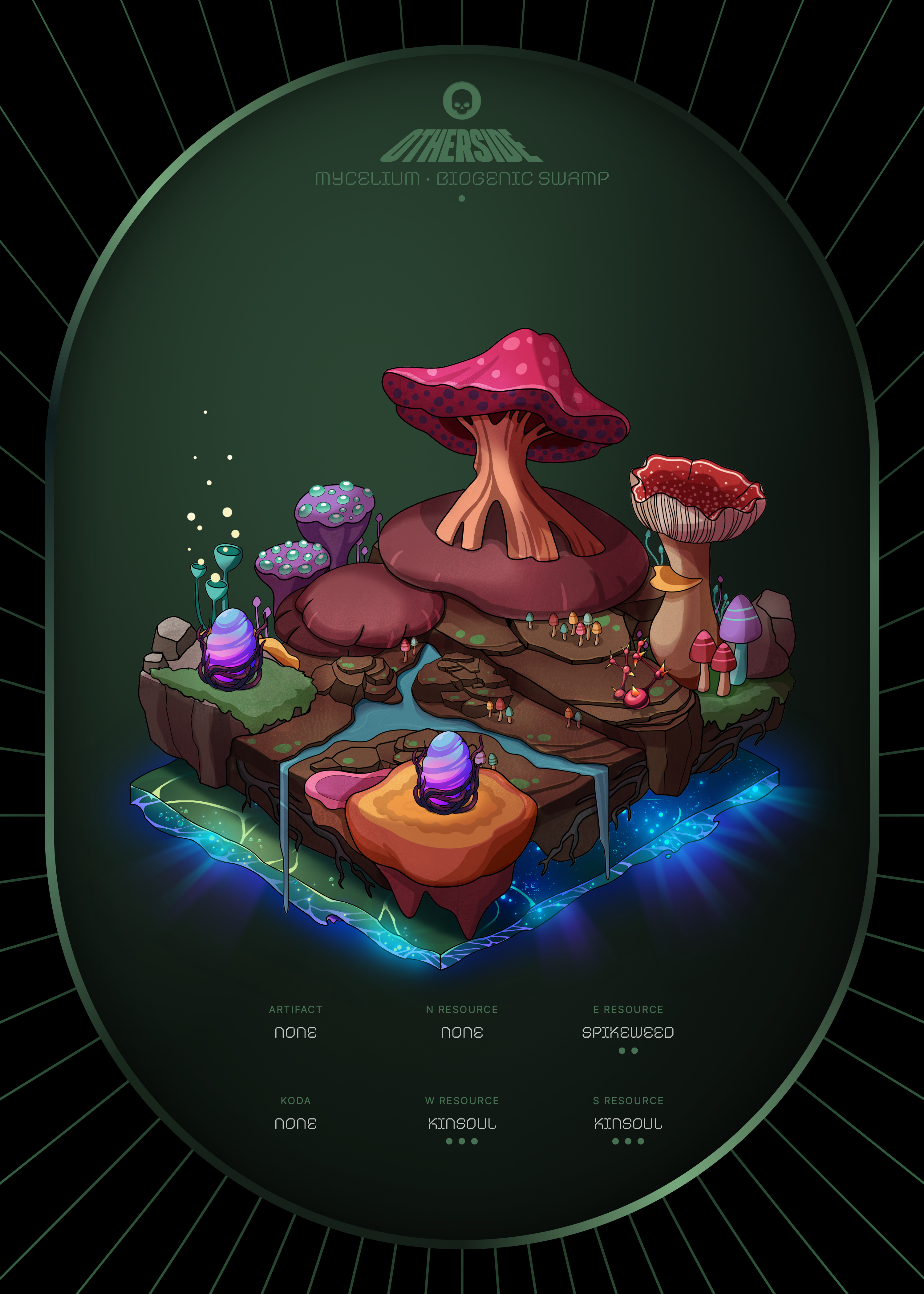 Otherdeed #9409 — Mycelium
