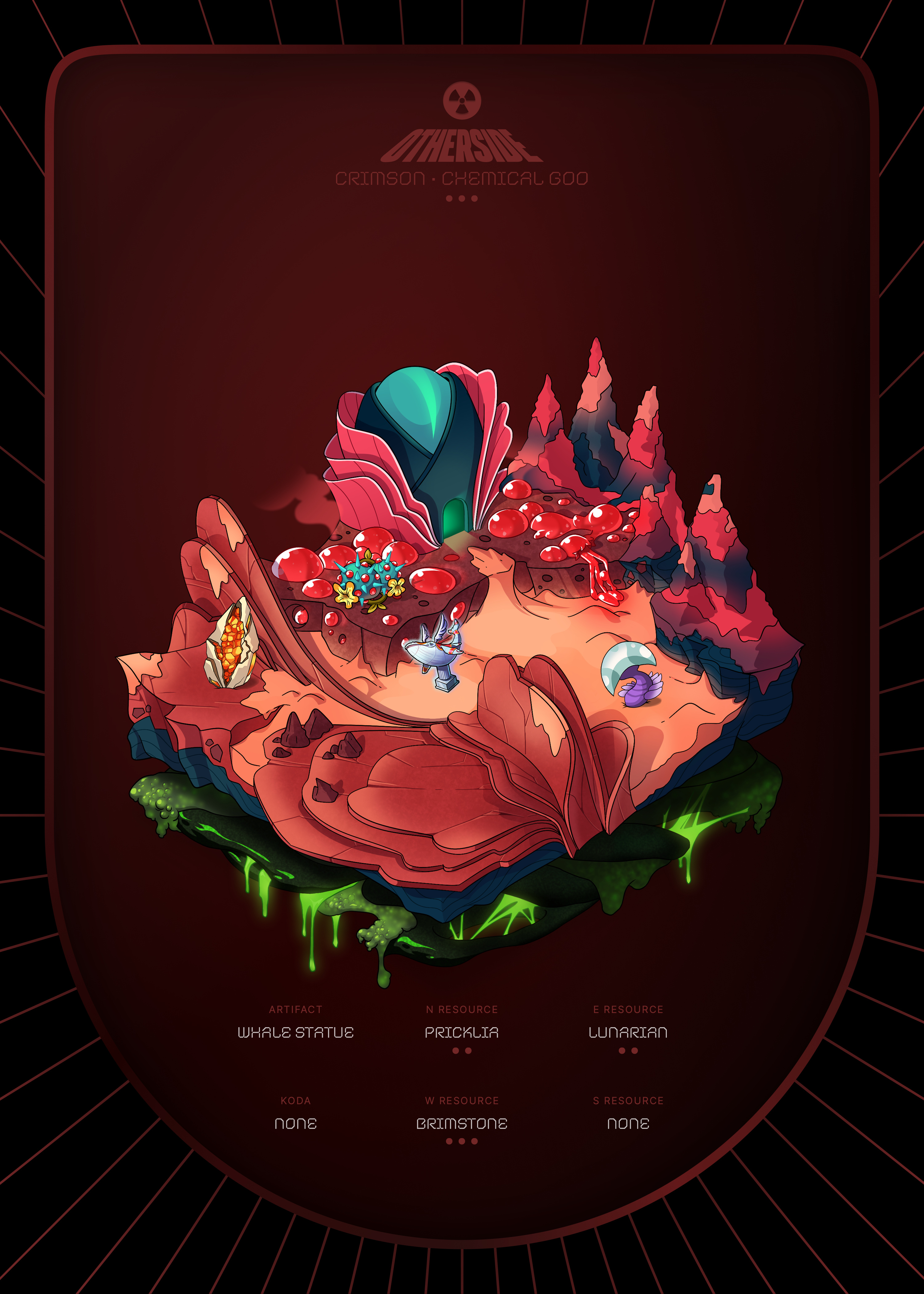 Otherdeed #16558 — Crimson