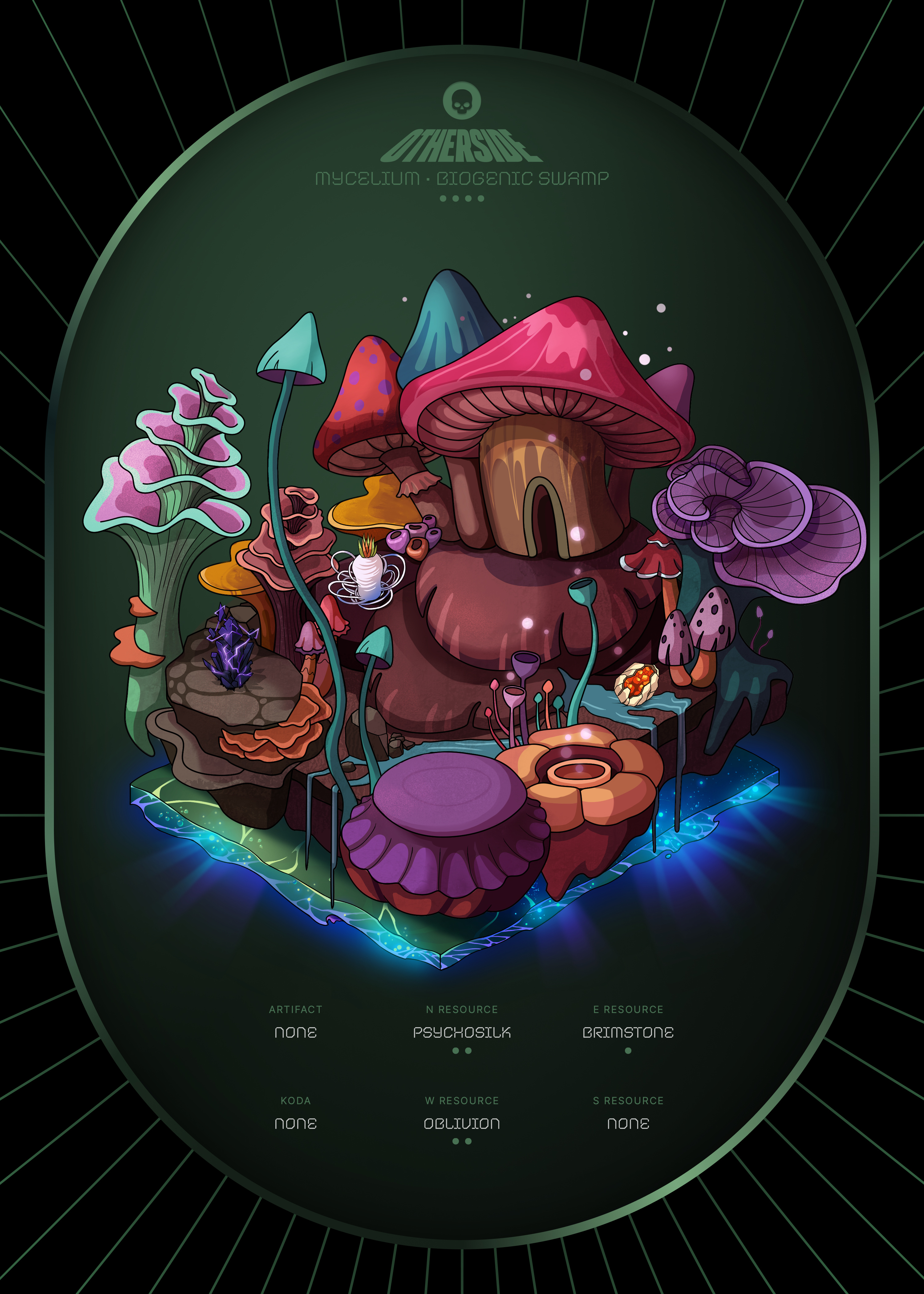 Otherdeed #3310 — Mycelium