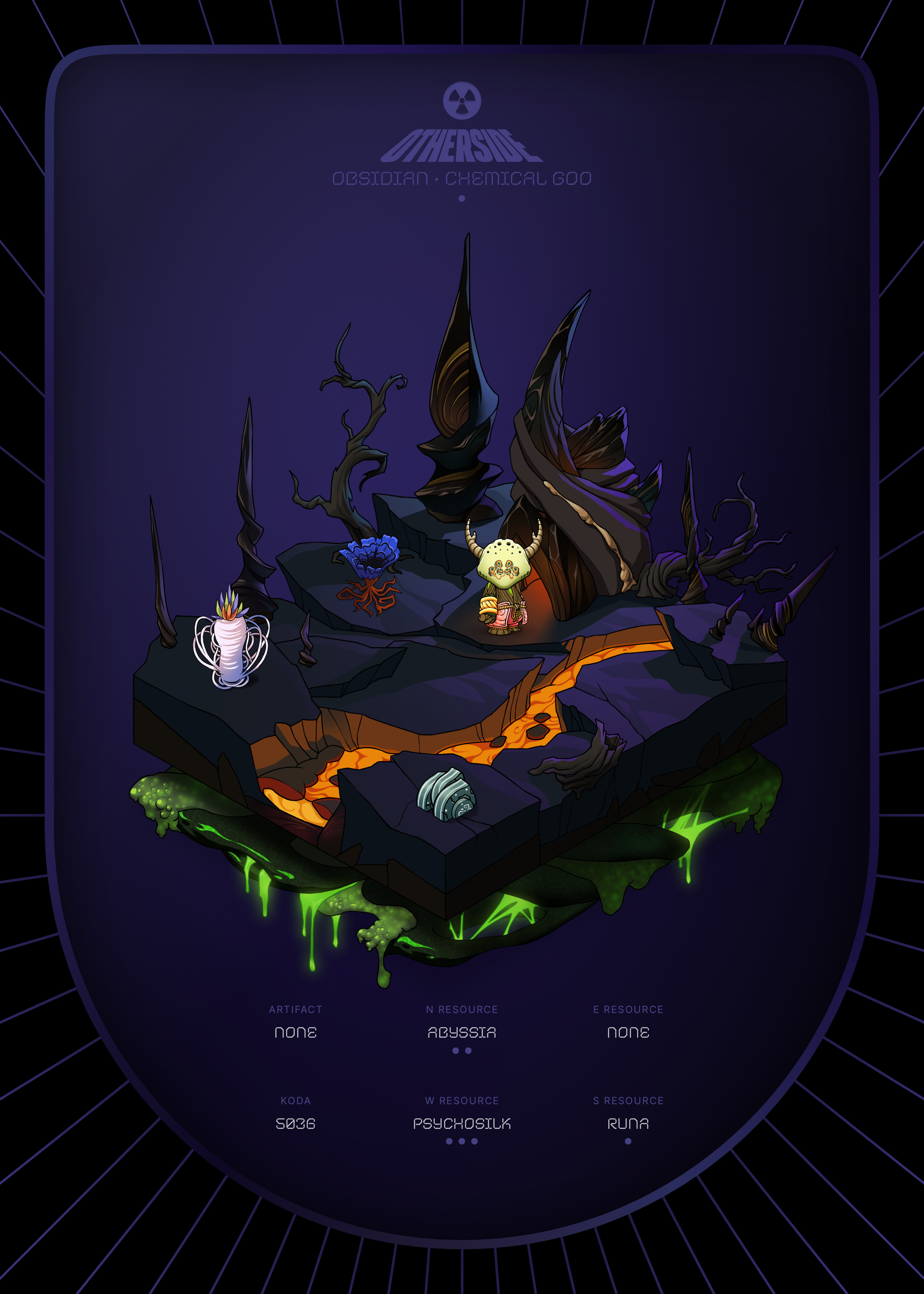 Otherdeed #10425 — Obsidian