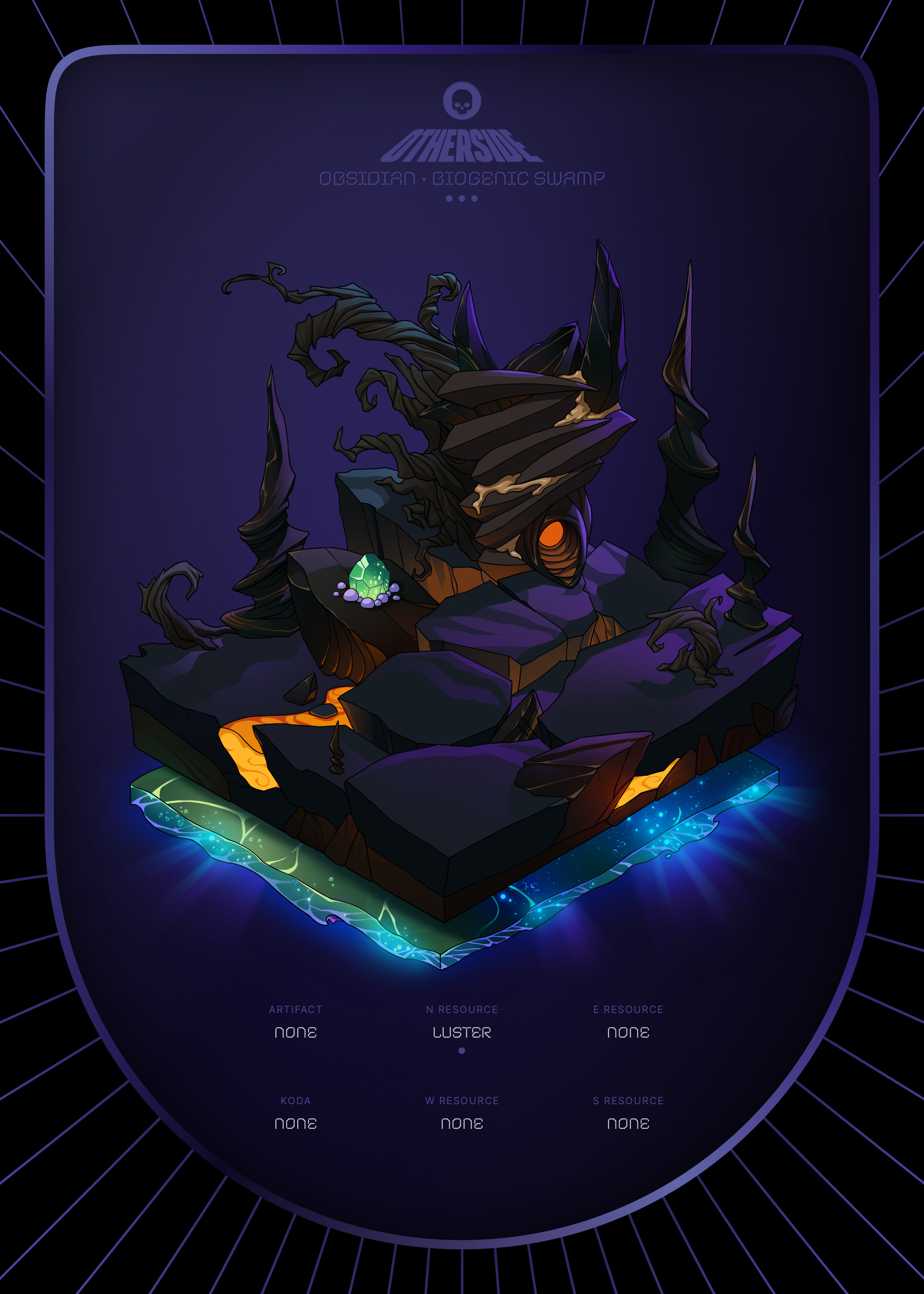 Otherdeed #3184 — Obsidian