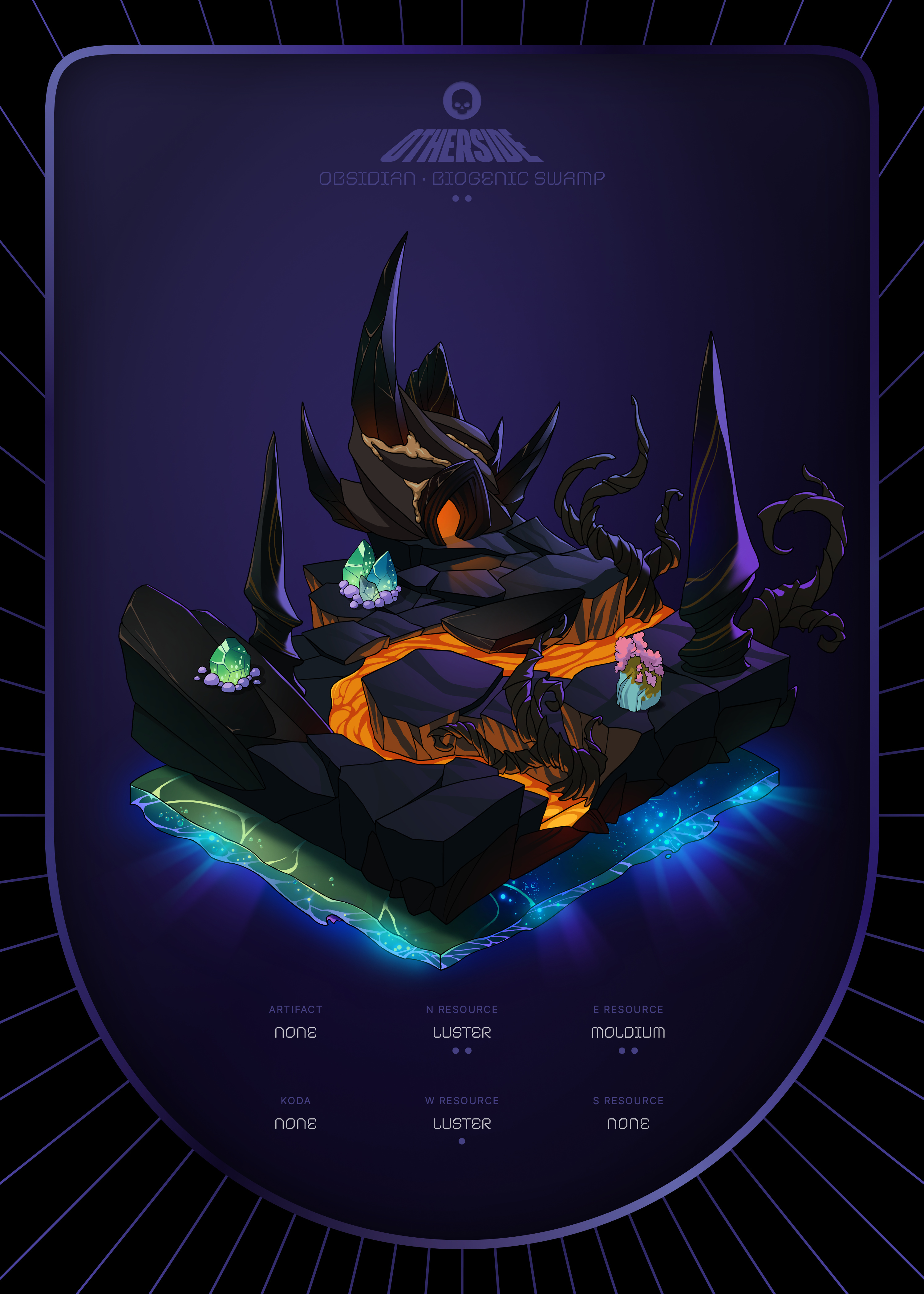 Otherdeed #5381 — Obsidian