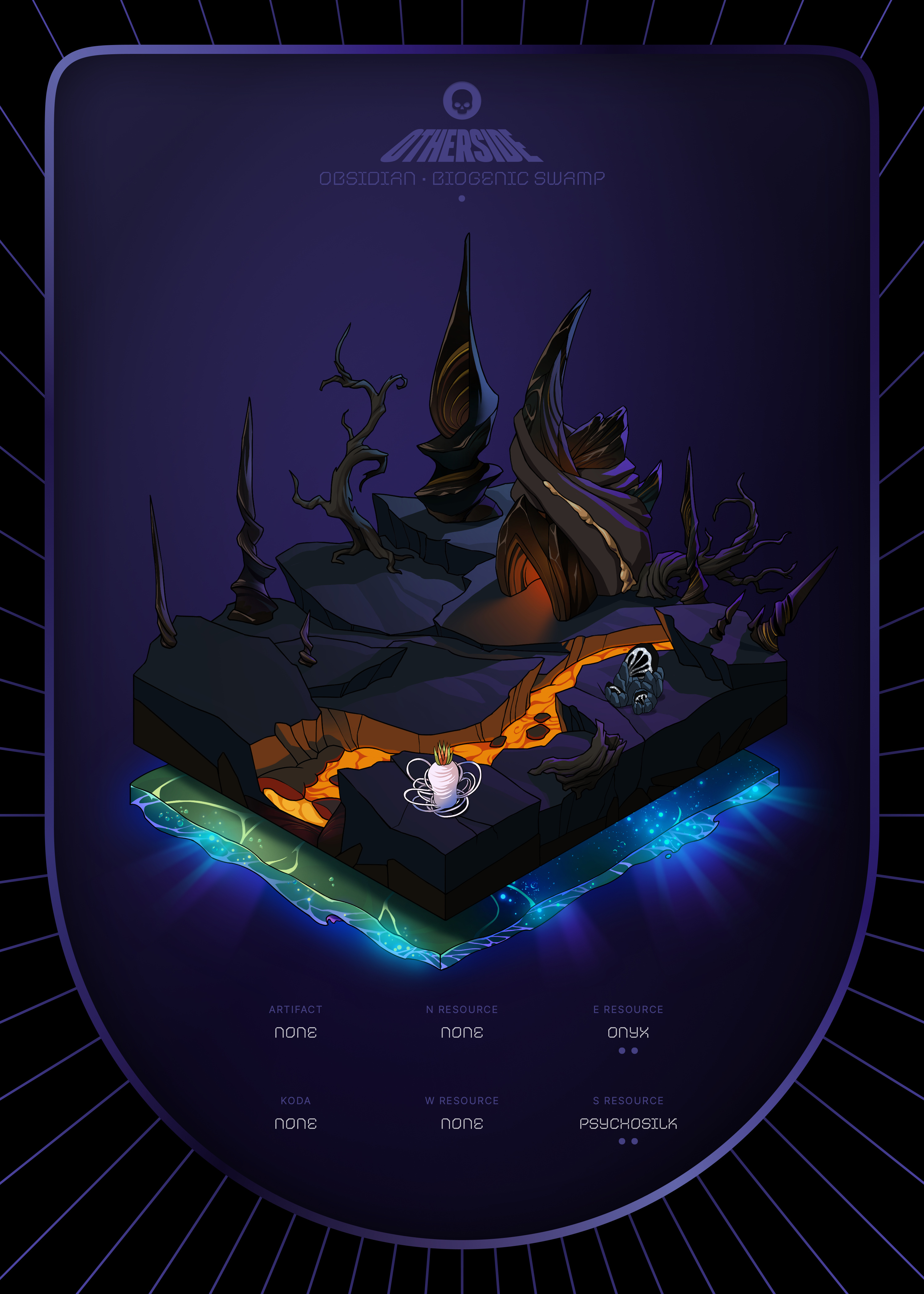 Otherdeed #3951 — Obsidian