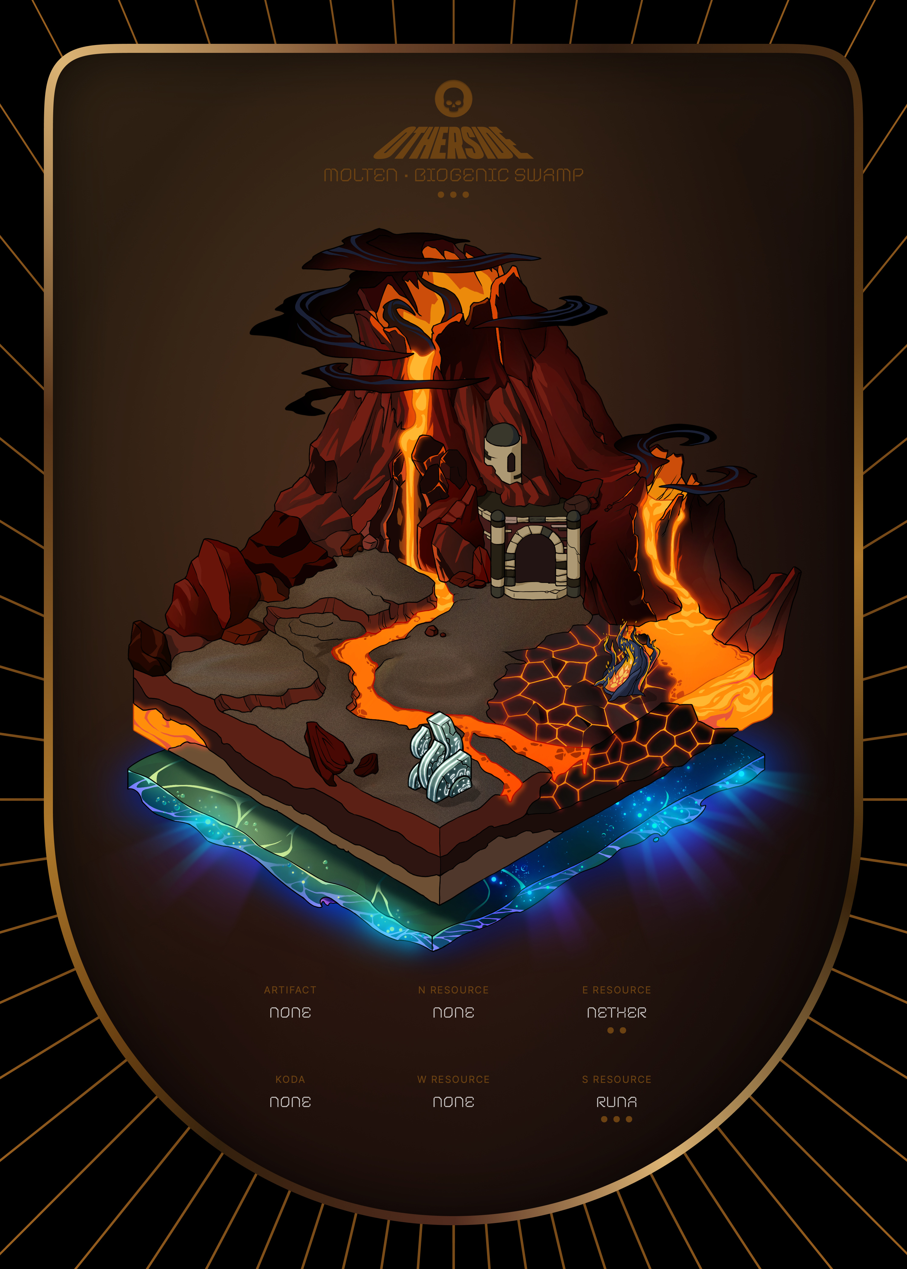 Otherdeed #7464 — Molten