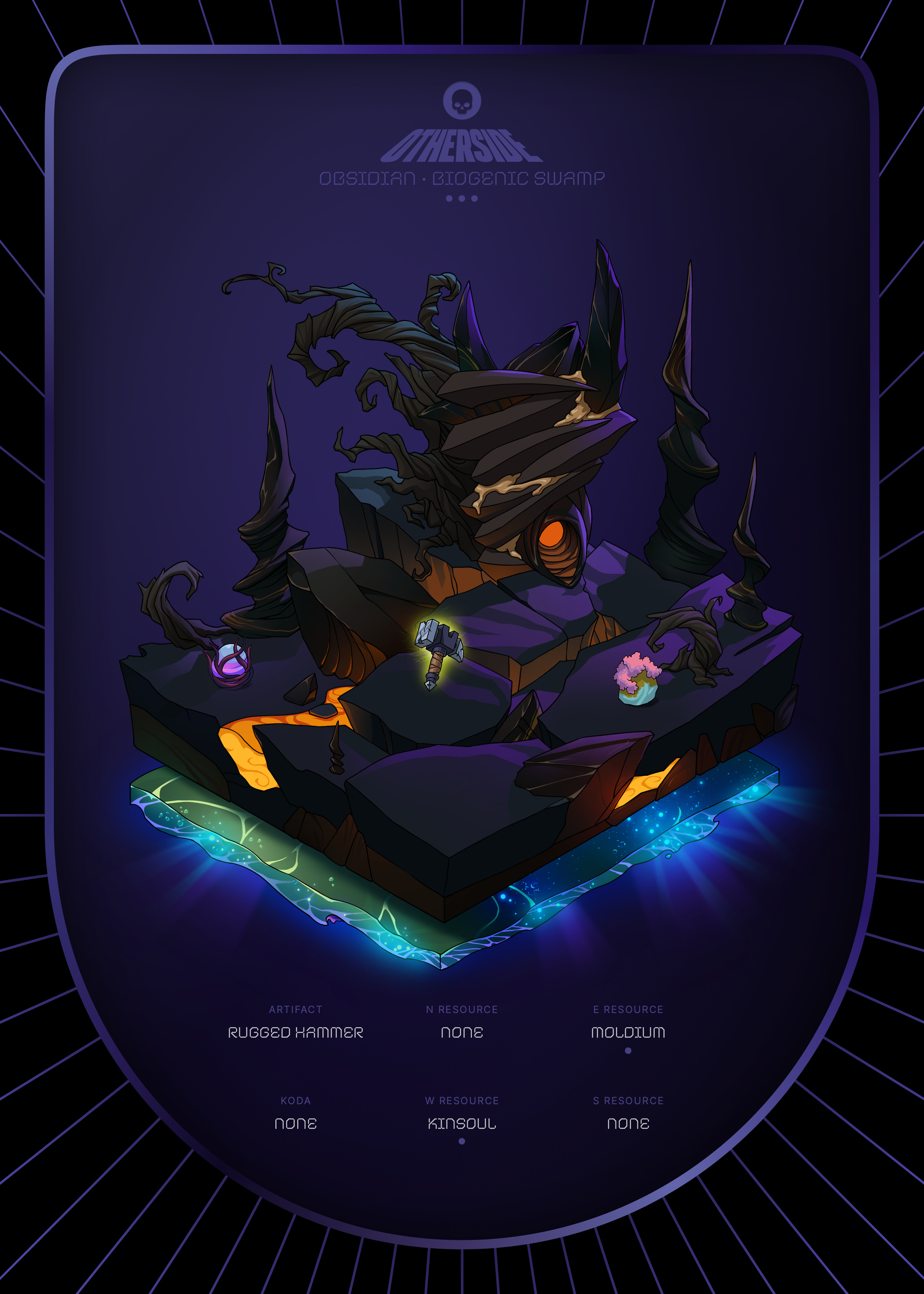 Otherdeed #4814 — Obsidian