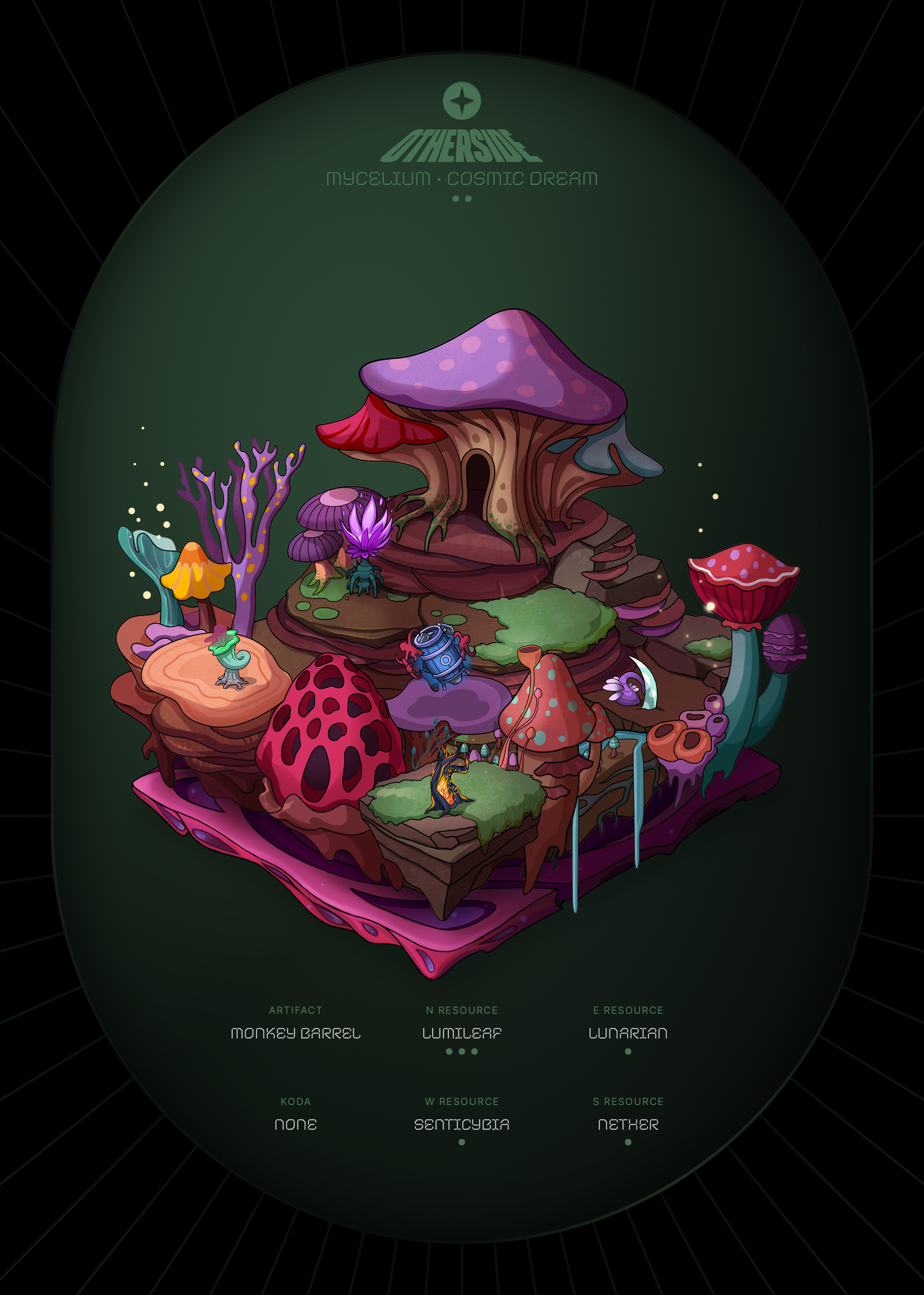 Otherdeed #87828 — Mycelium