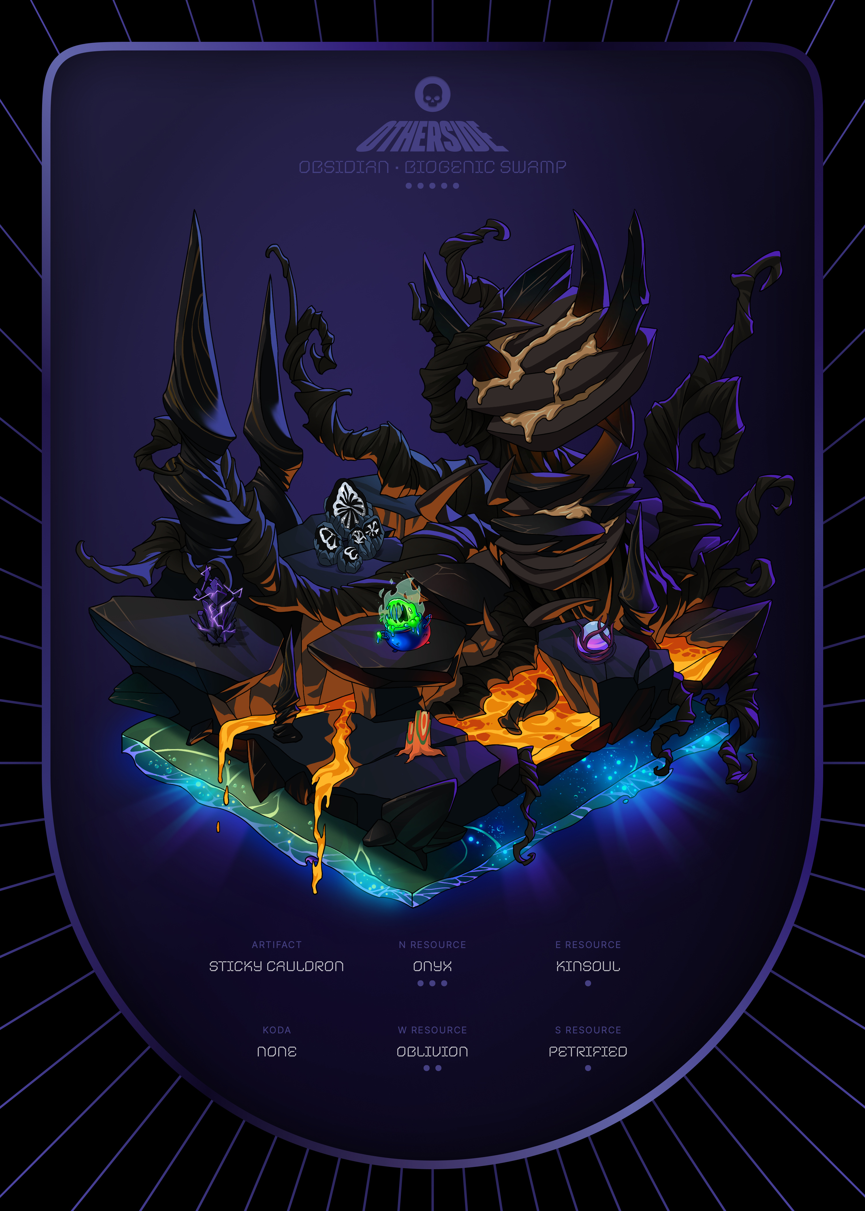 Otherdeed #4280 — Obsidian