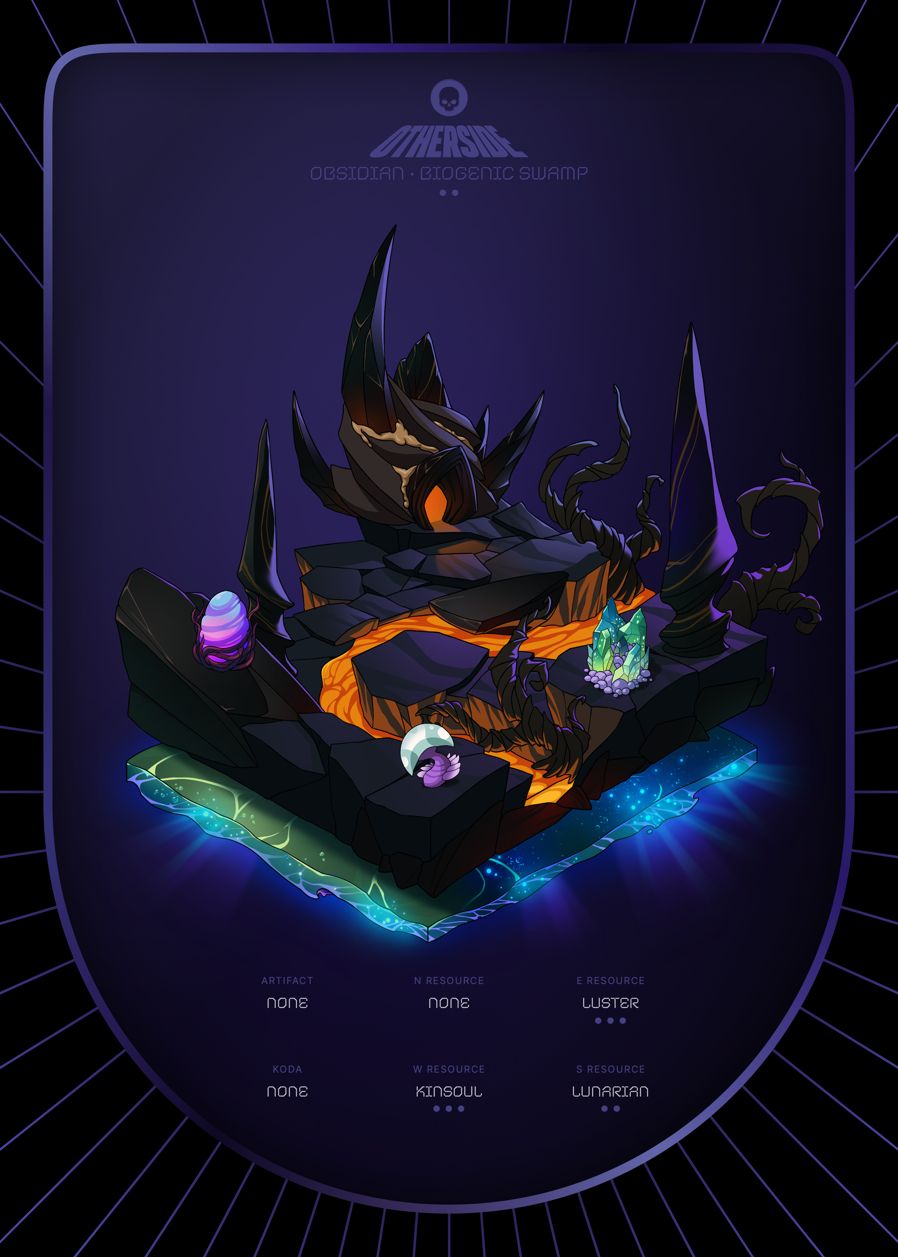 Otherdeed #7680 — Obsidian