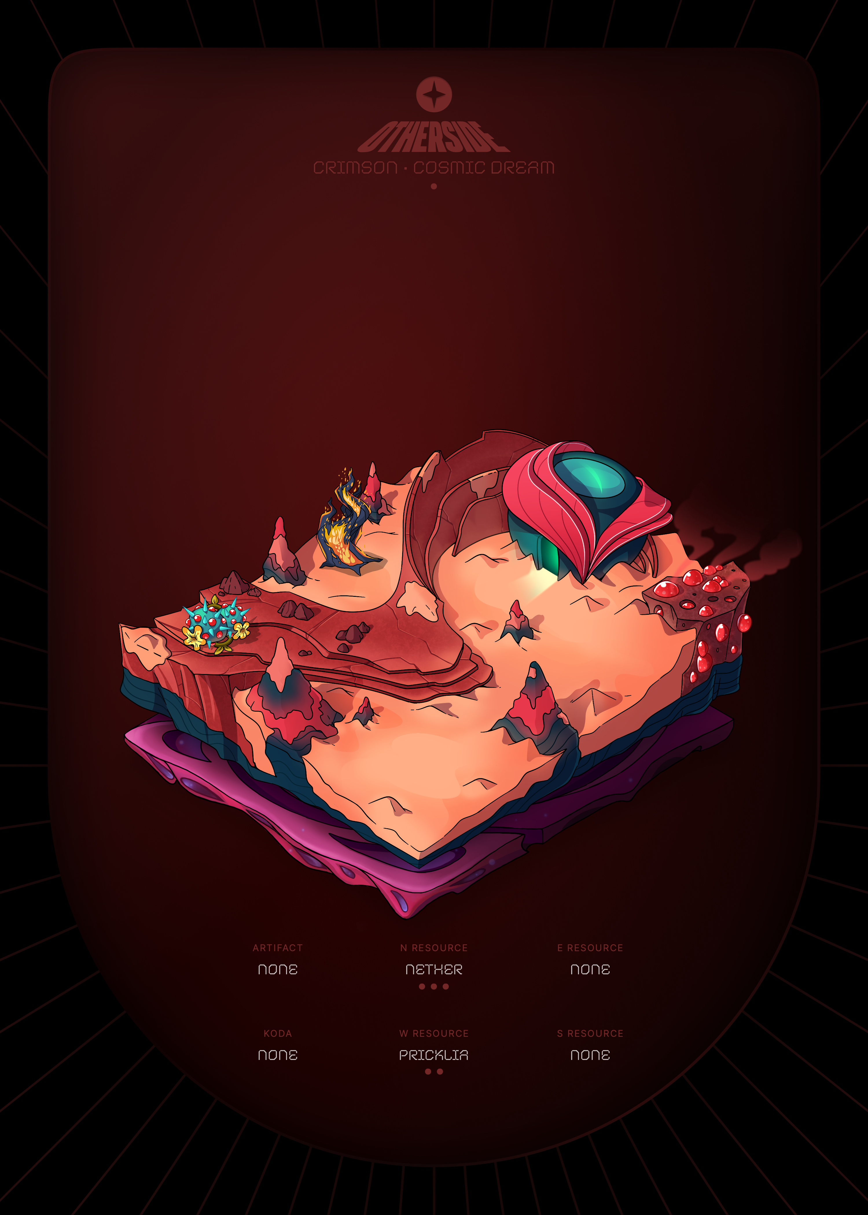 Otherdeed #35390 — Crimson