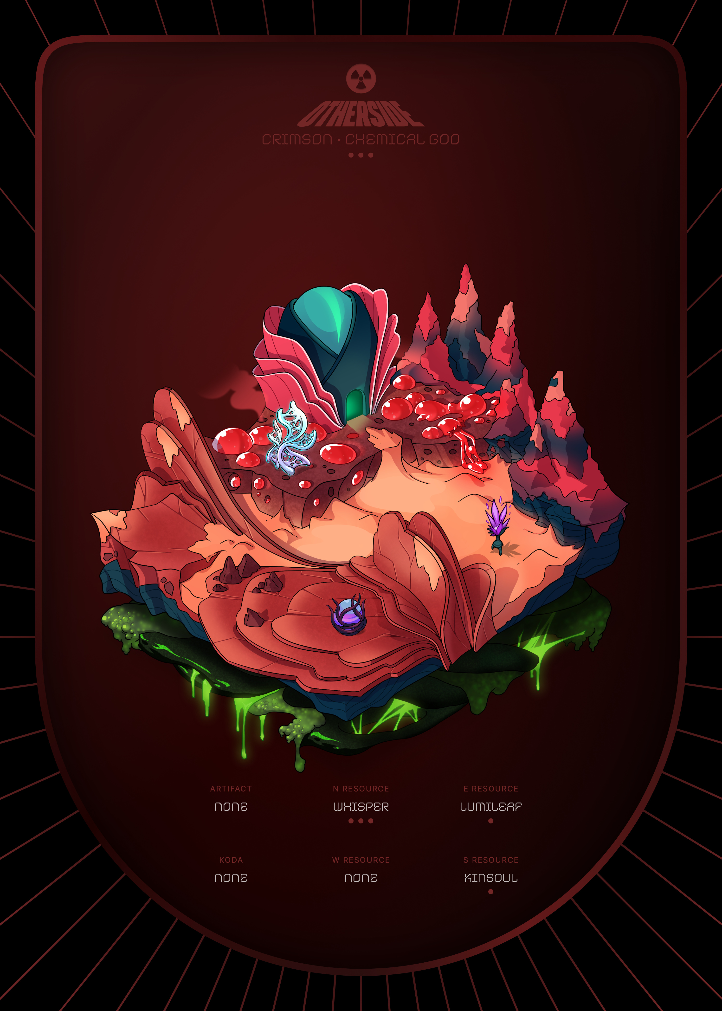 Otherdeed #10636 — Crimson