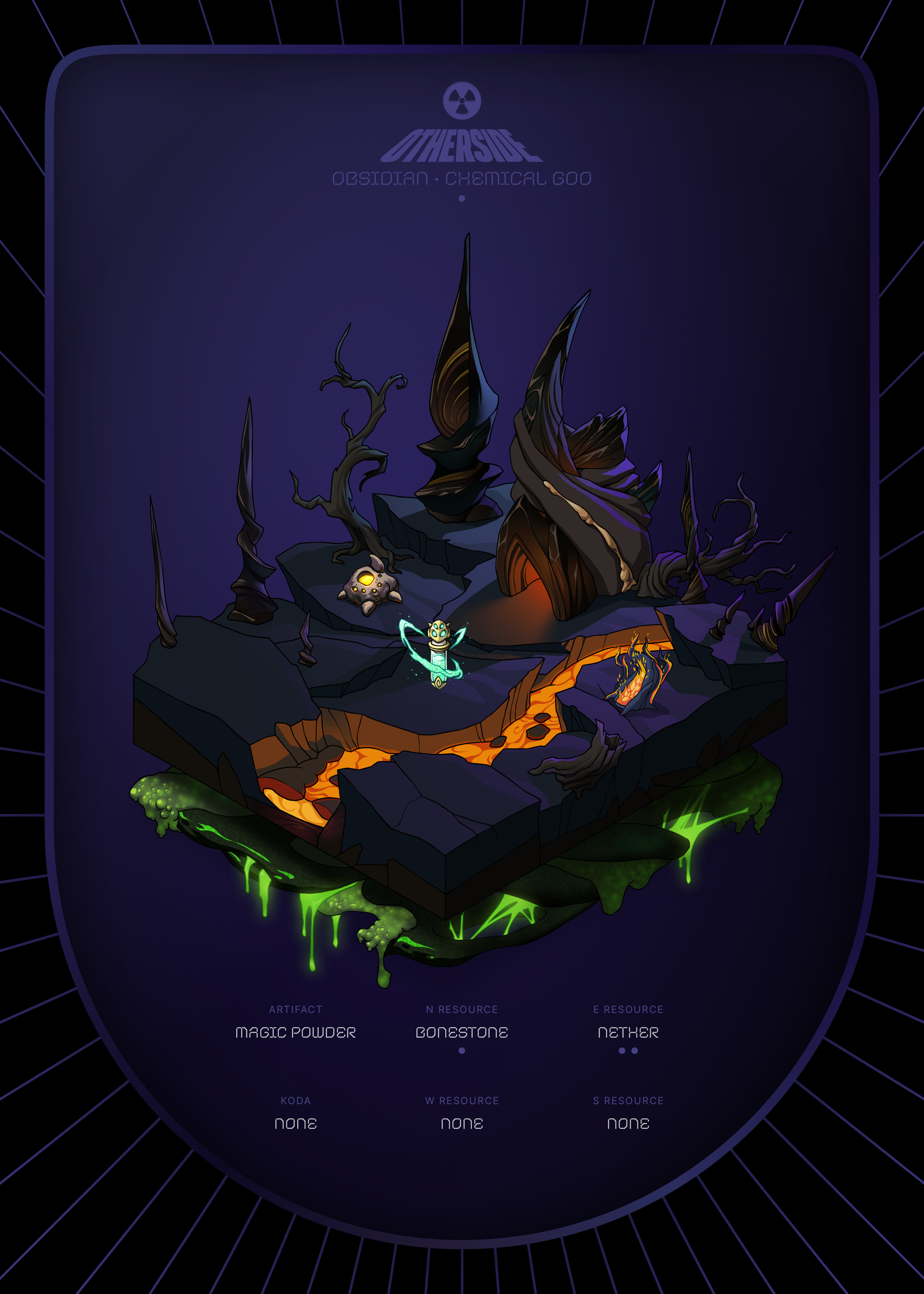Otherdeed #10098 — Obsidian