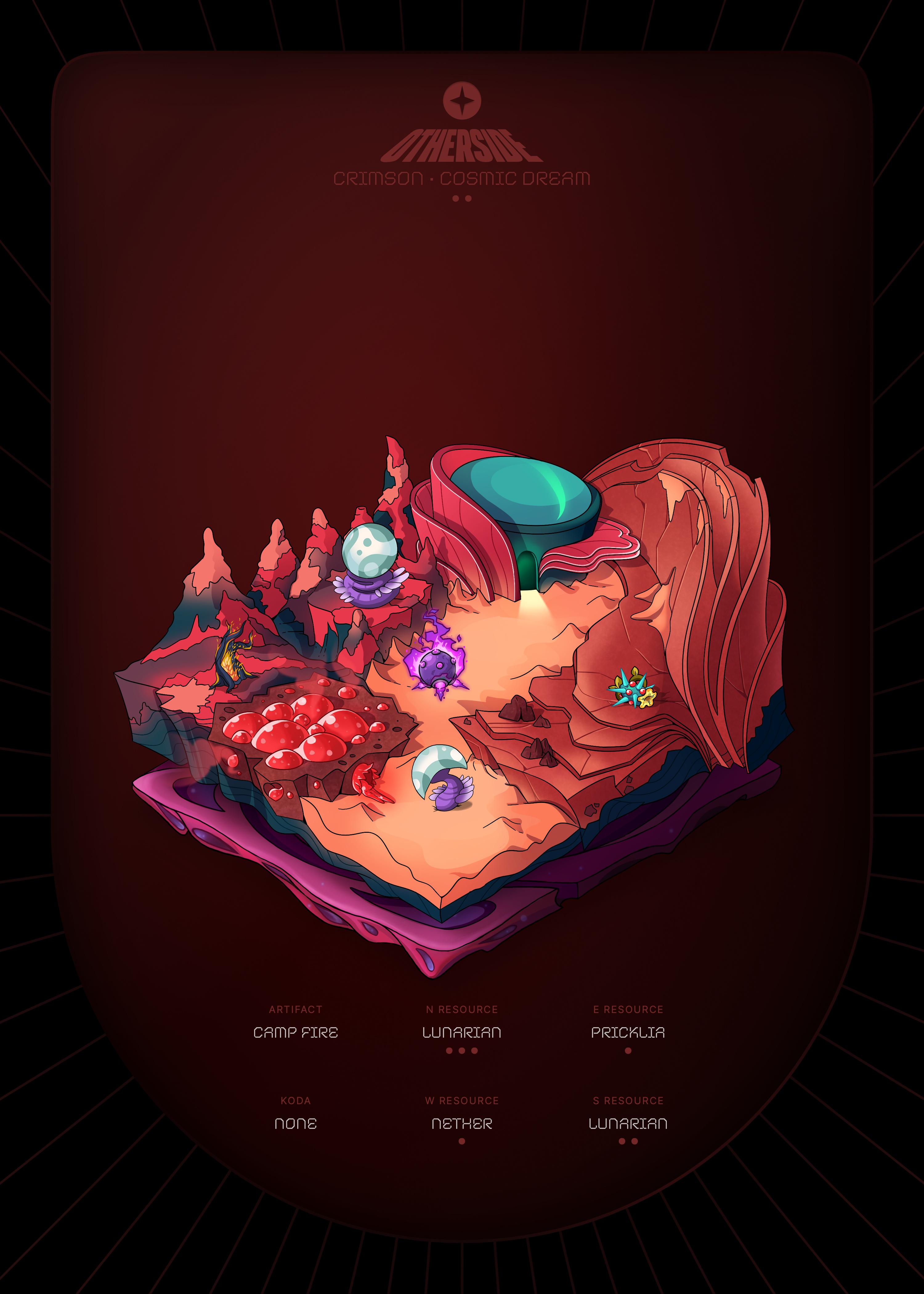 Otherdeed #37416 — Crimson