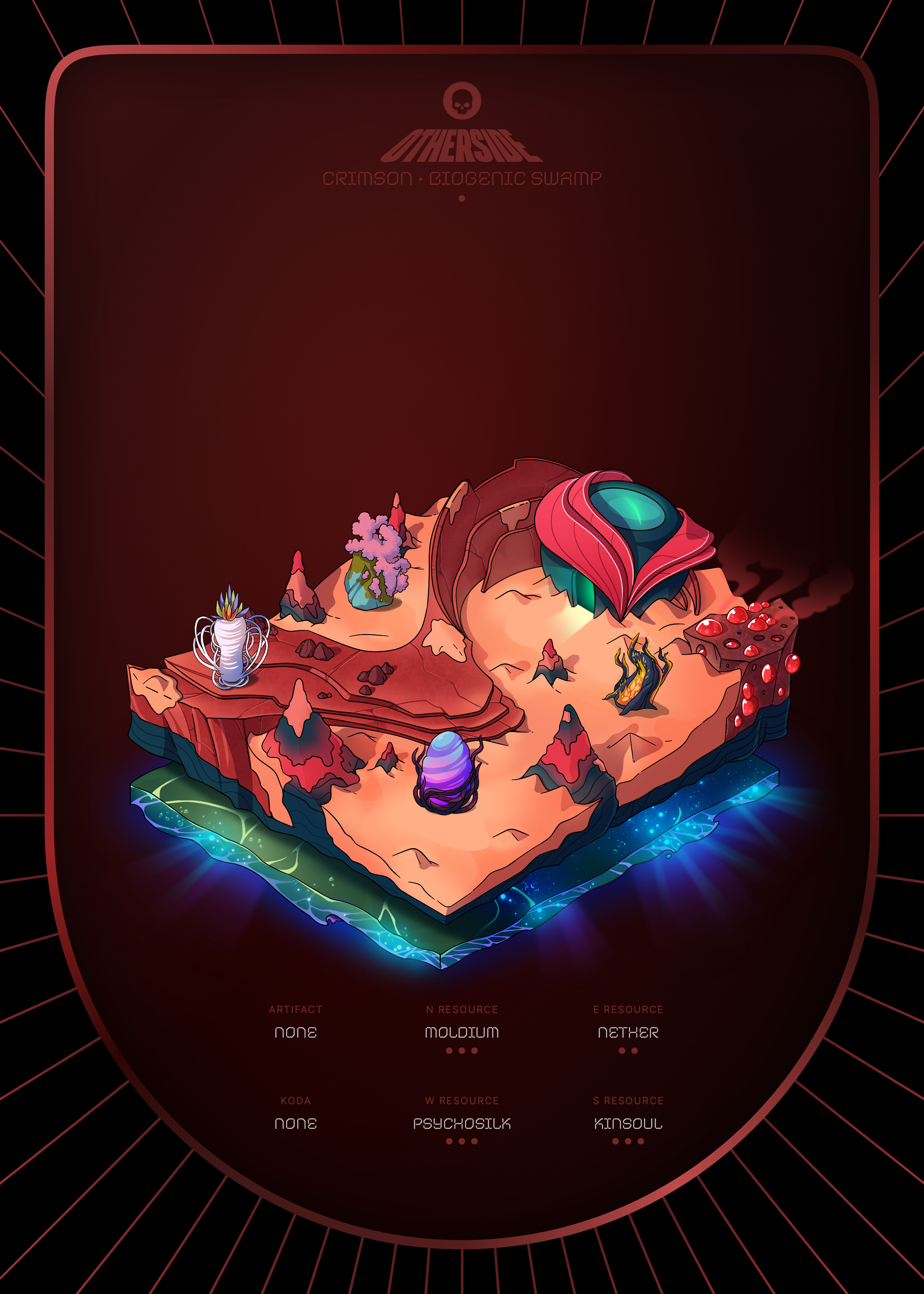 Otherdeed #8081 — Crimson