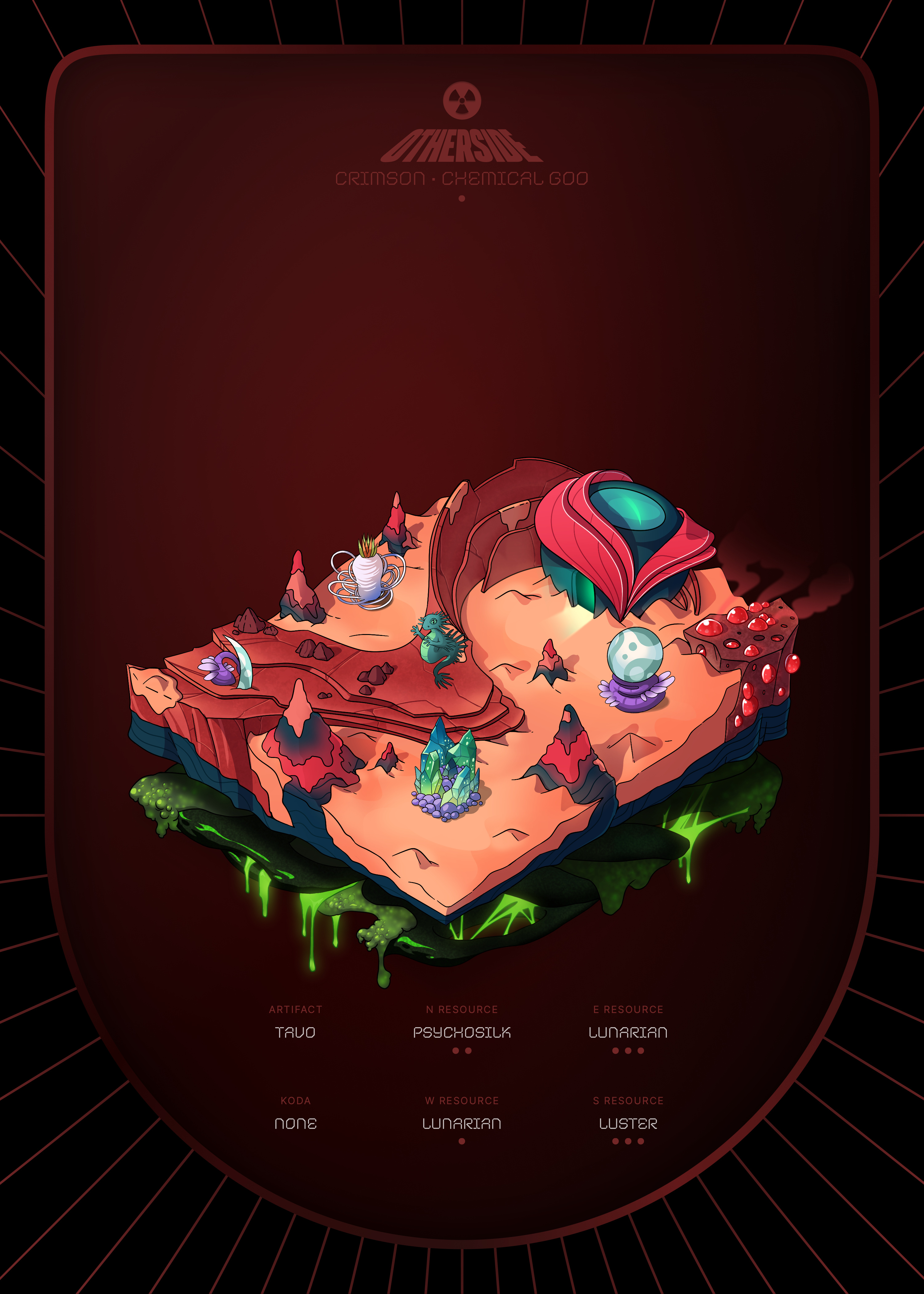Otherdeed #25051 — Crimson