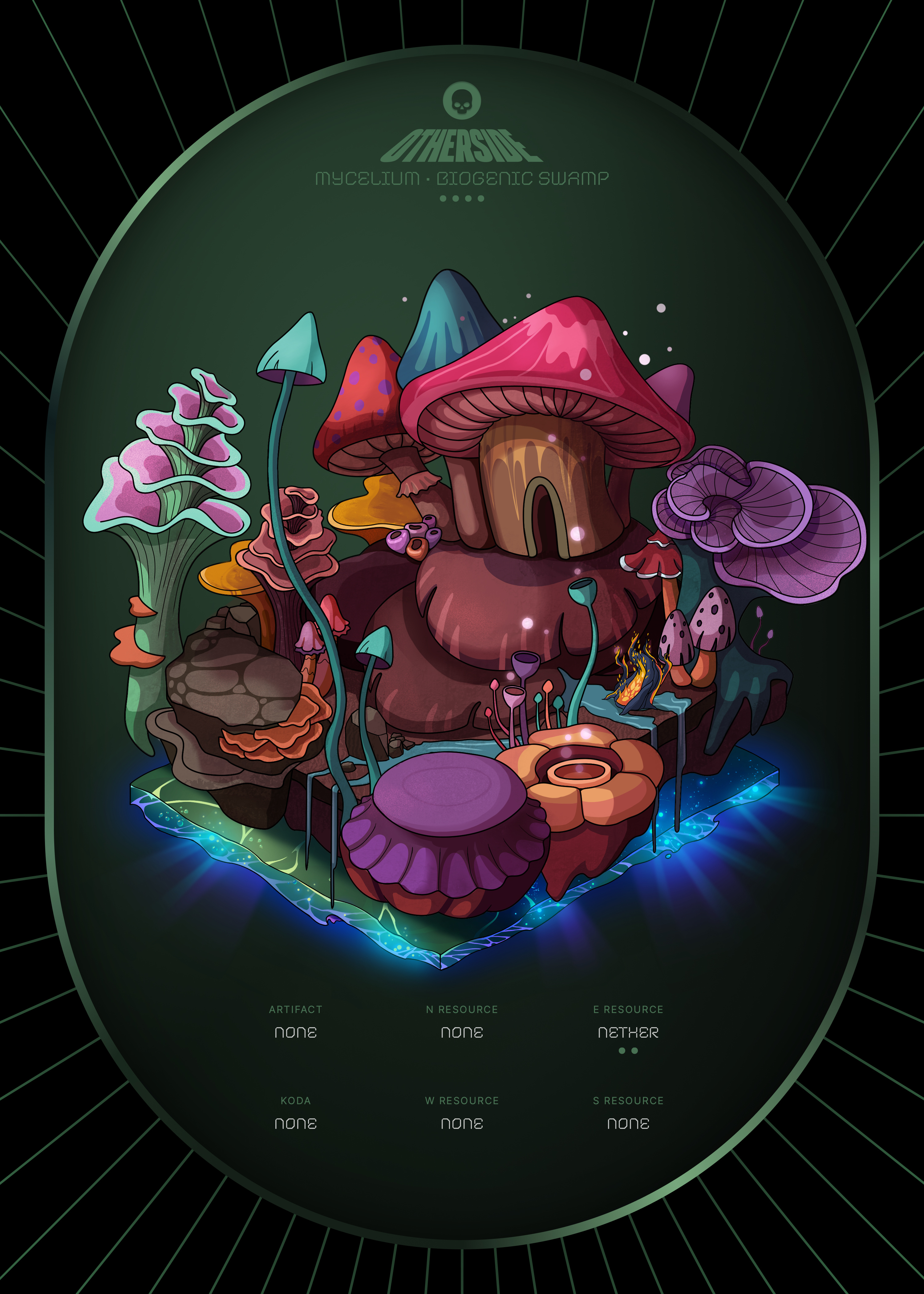 Otherdeed #8814 — Mycelium
