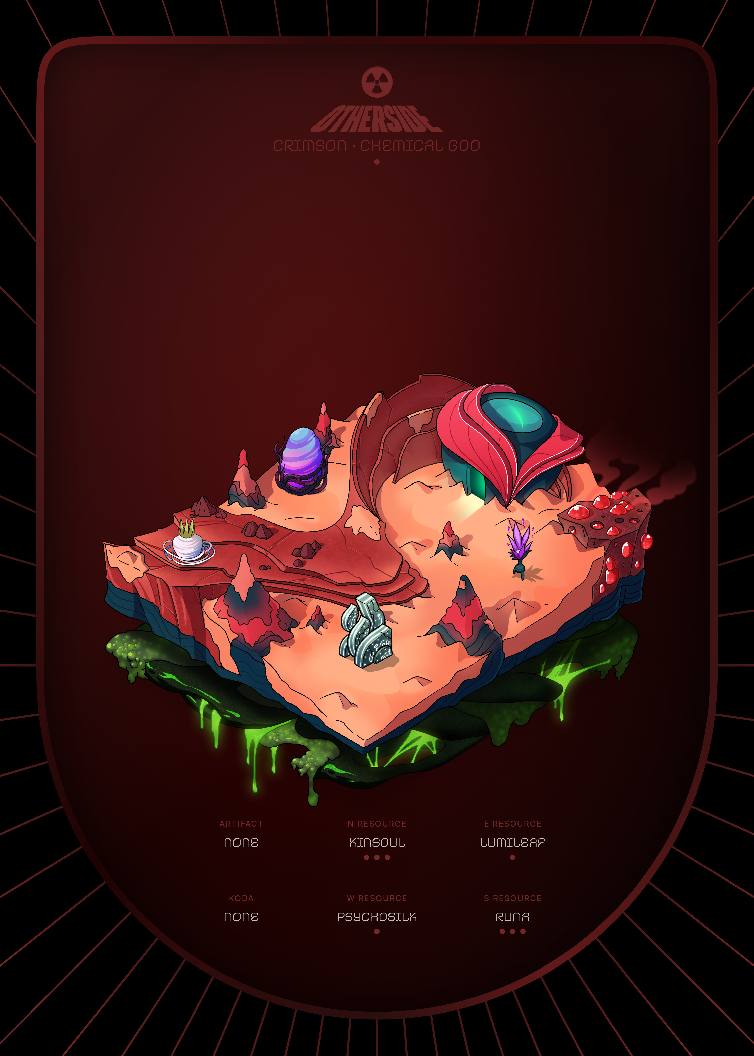 Otherdeed #14828 — Crimson
