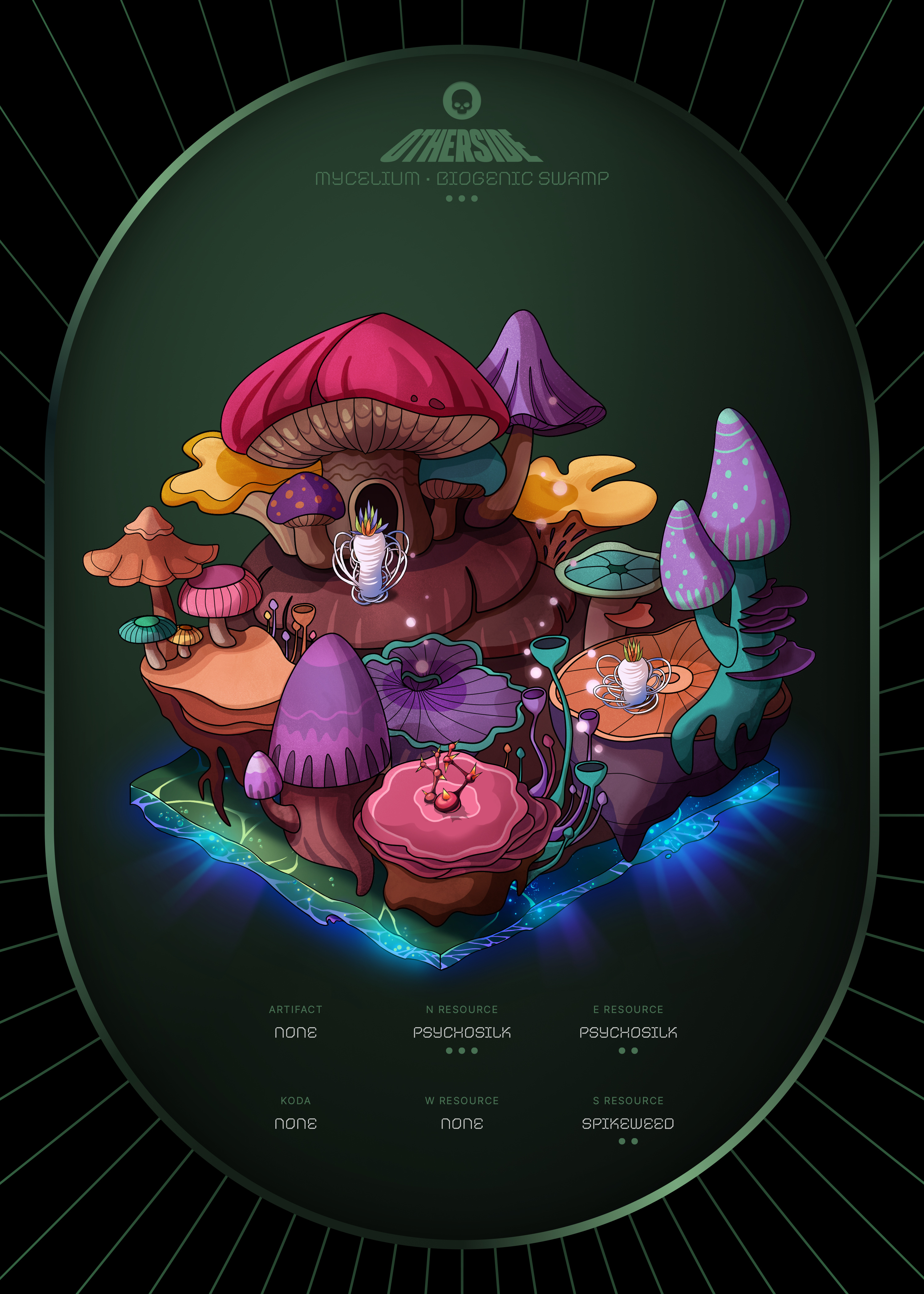 Otherdeed #8094 — Mycelium