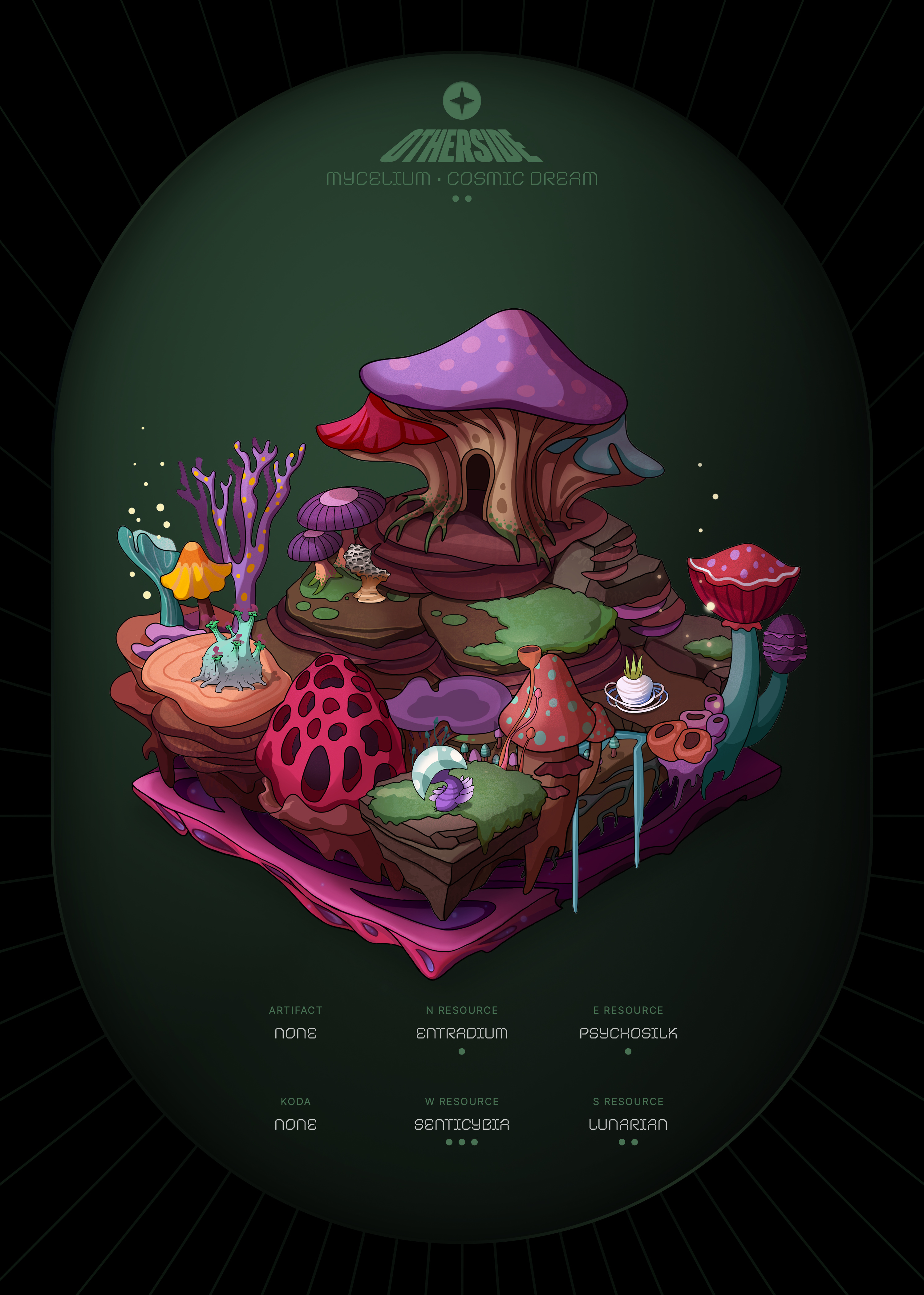 Otherdeed #98280 — Mycelium